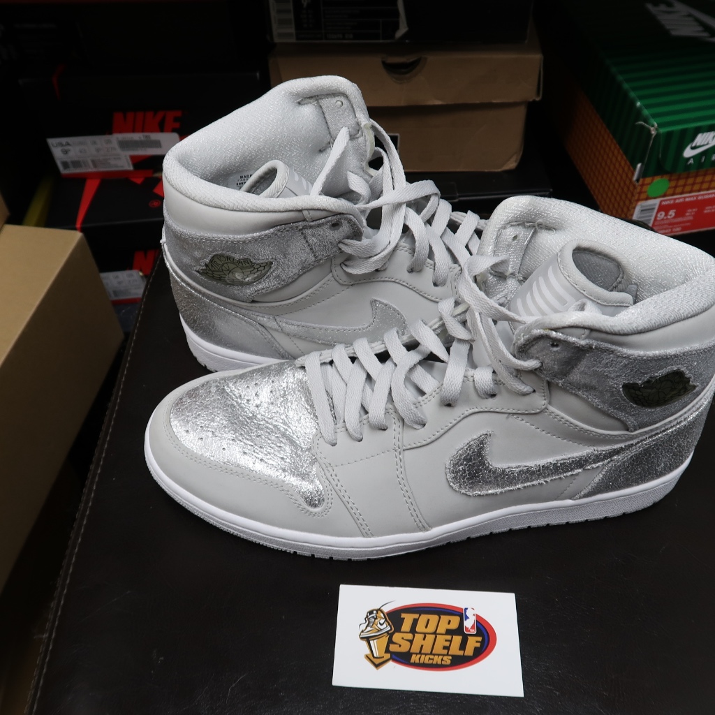 Nike Air Jordan 1 Size 11 Silver 25th Anniversary